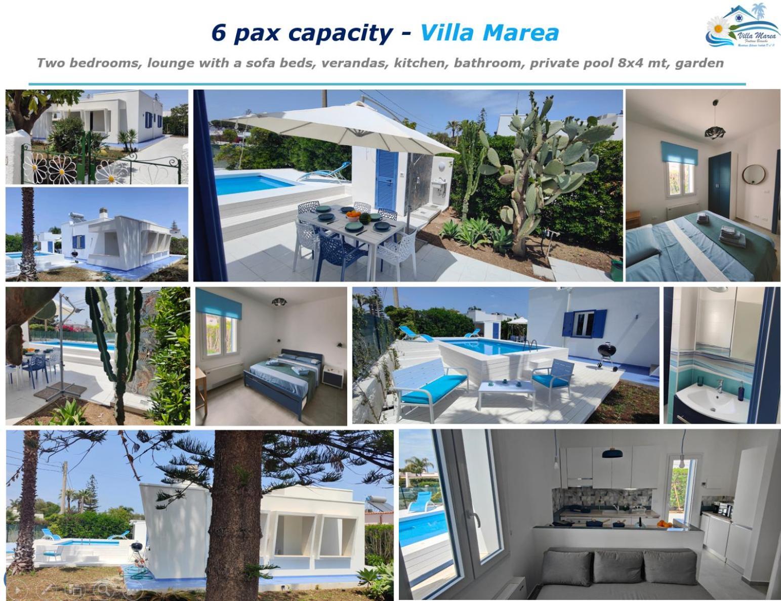 Pool Seaside Relais - Ville Ninfea, Marea, Rosa E Cassiopea Fontane Bianche Exterior foto