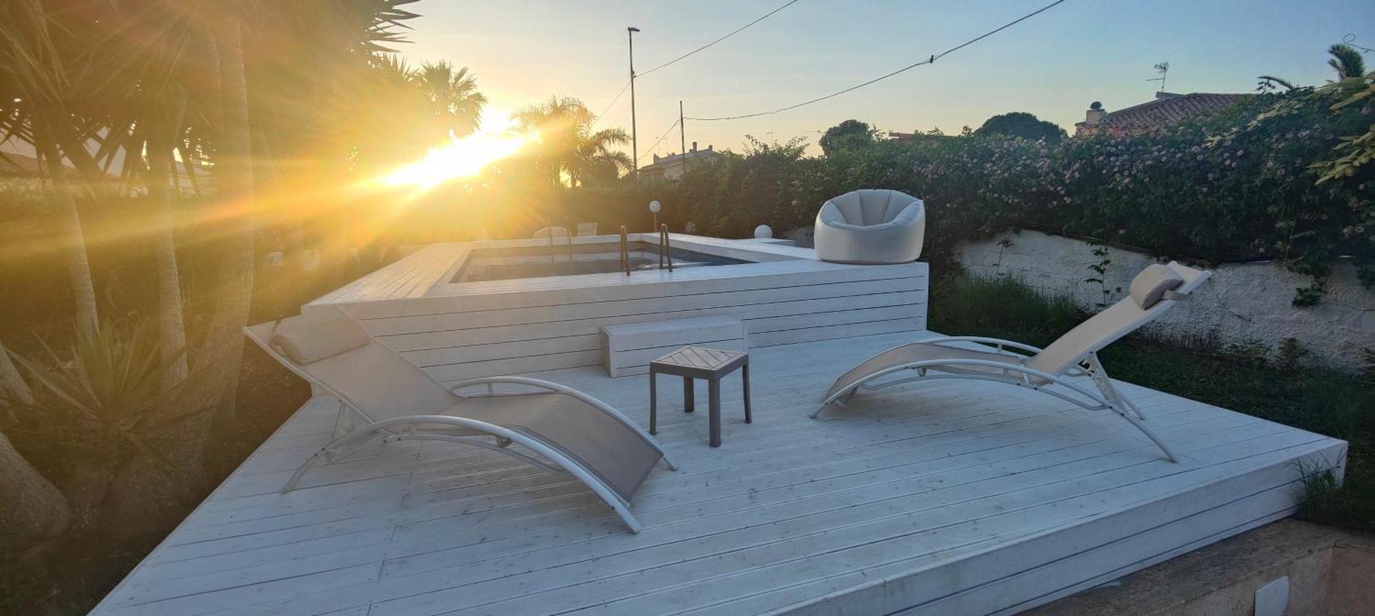 Pool Seaside Relais - Ville Ninfea, Marea, Rosa E Cassiopea Fontane Bianche Exterior foto